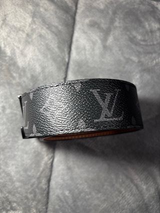 Cintura Louis Vuitton Monogram Nero/Grigio