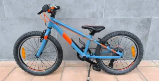 Bicicleta Infantil CUBE 20 Monoplato Azul/Naranja