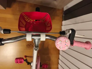 Bicicleta infantil Decathlon 16 blanca y  rosa