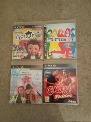 Pack 4 Juegos PS3: Sing It, EyePet, SingStar, Grea