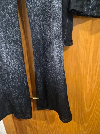 Conjunto de pantalón y chaqueta efecto vaquero