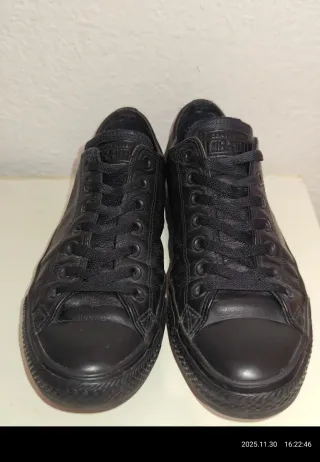 Zapatillas Converse Piel Negras Talla 42