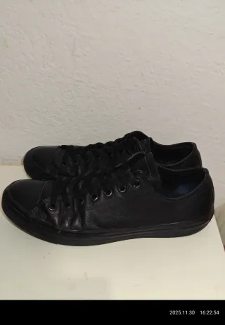 Zapatillas Converse Piel Negras Talla 42