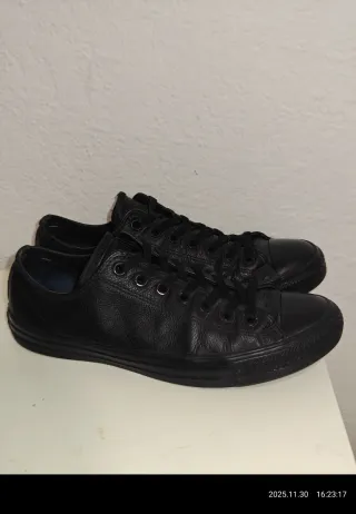 Zapatillas Converse Piel Negras Talla 42