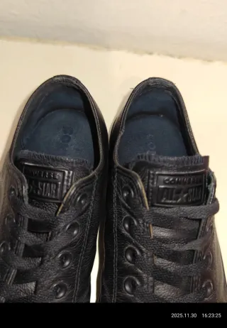 Zapatillas Converse Piel Negras Talla 42