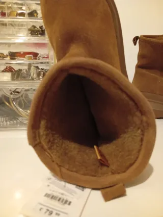 Botas Zara Piel Marrón Talla 40