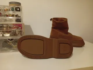 Botas Zara Piel Marrón Talla 40