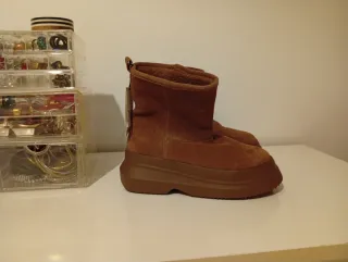 Botas Zara Piel Marrón Talla 40