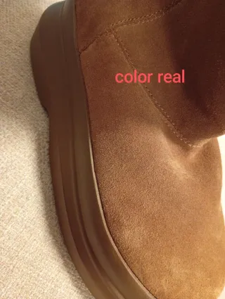 Botas Zara Piel Marrón Talla 40
