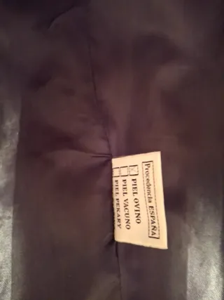 Abrigo de piel negro