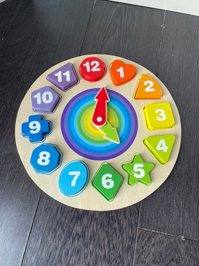 Puzzle Orologio Numeri Incastonabili per Bambini
