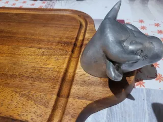 Tavolo da barbecue in pelle e legno, prezzo negoziabile