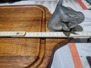 Tavolo da barbecue in pelle e legno, prezzo negoziabile