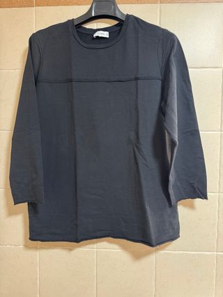 Camiseta Pull&Bear Talla L Algodón Negra