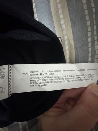 Camiseta Pull&Bear Talla L Algodón Negra