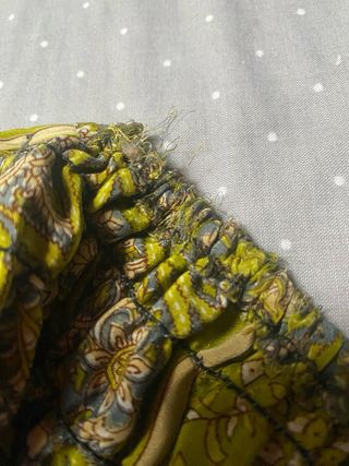 Vestido verde estampado talla única