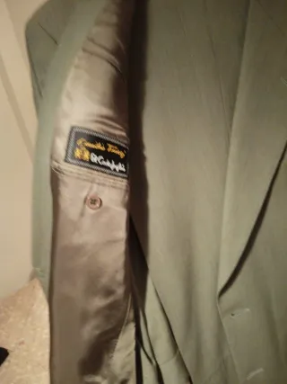 Traje Emidio Tuchi Verde T.54 Verano