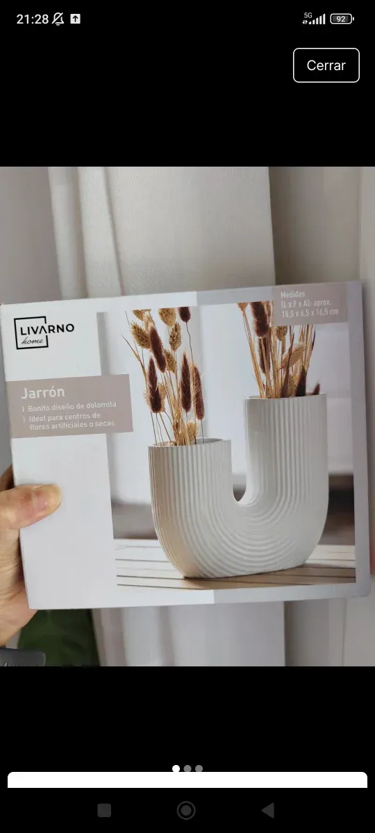 Jarrón Livarno Home Dolomita