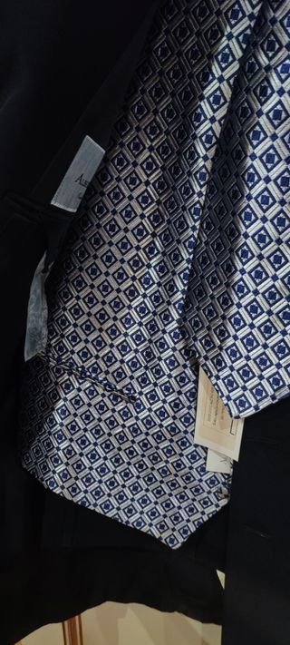 Traje Novio Italiano Negro 2 Piezas