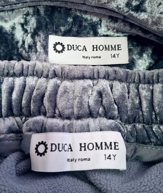 Tuta Duca Homme in velluto taglia 14 anni