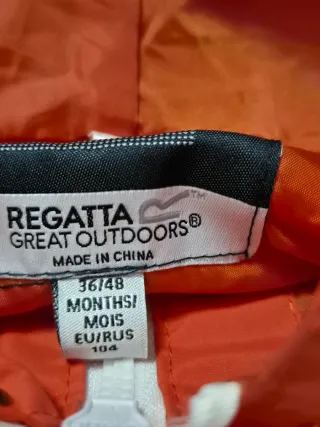 Chubasquero infantil zorro Regatta 3-4 años