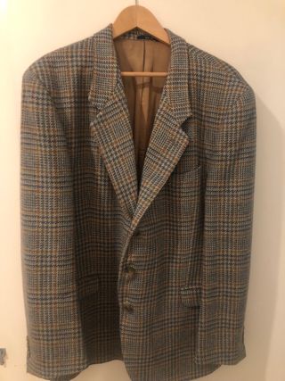 Americana cuadros lana Talla 58