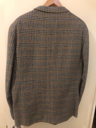 Americana cuadros lana Talla 58