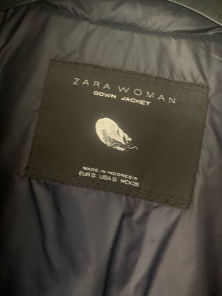 Chaqueta Zara azul acolchada