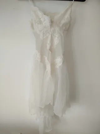 Salto de cama encaje transparente