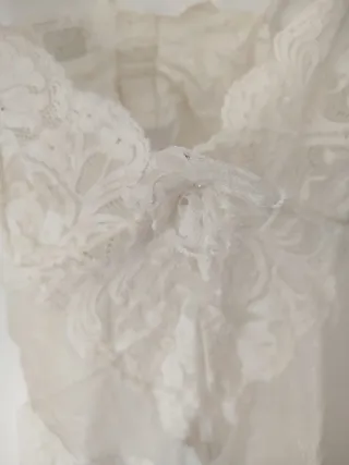 Salto de cama encaje transparente