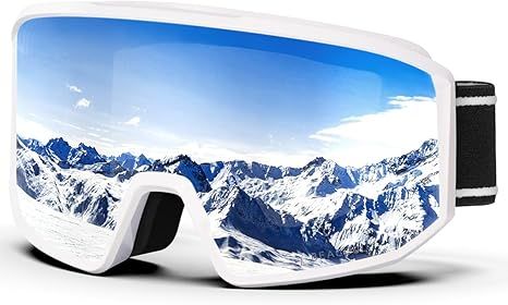 Occhiali Sci/Moto Beacool Bianco Argento