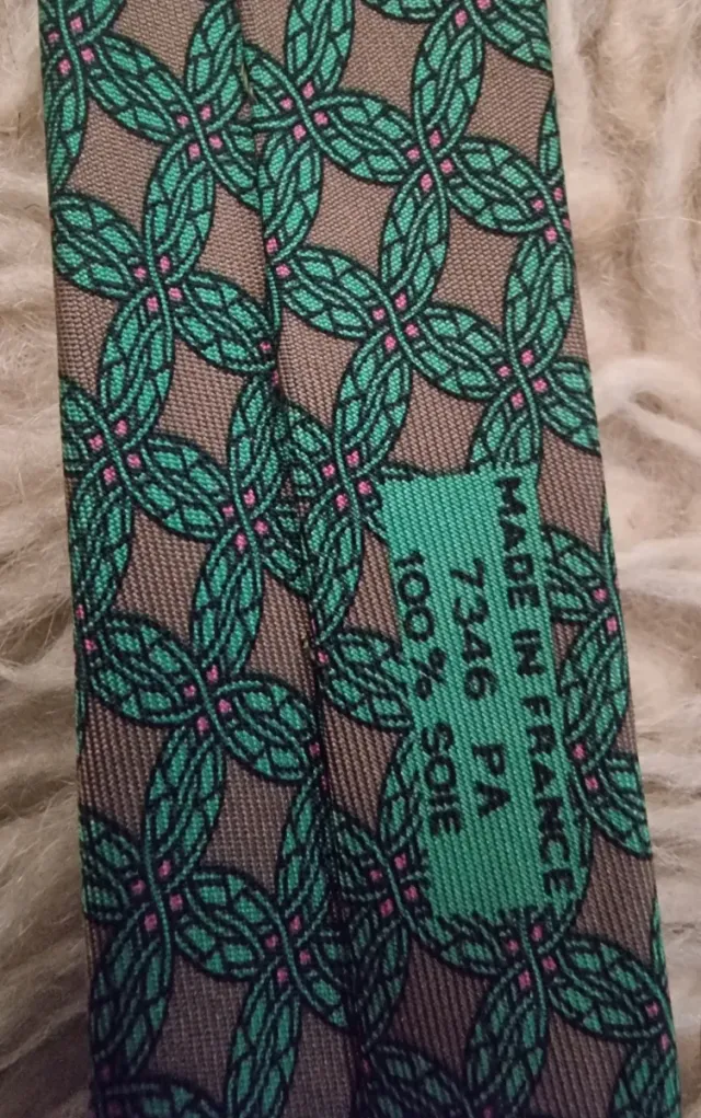 Cravatta Hermes 100% Seta Fantasia