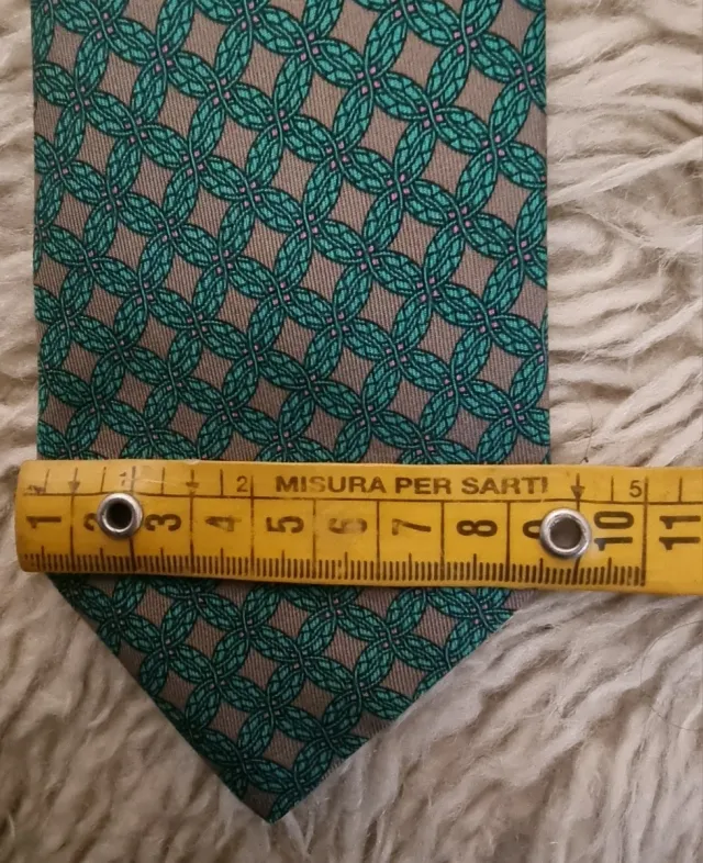 Cravatta Hermes 100% Seta Fantasia