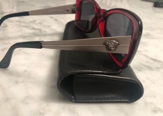 Occhiali da sole vintage Versace rossi