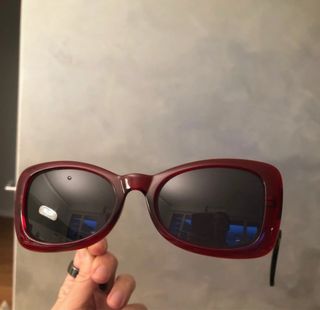 Occhiali da sole vintage Versace rossi