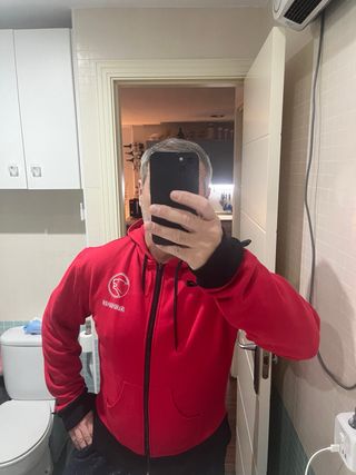 Sudadera BERING roja – Talla XL moto