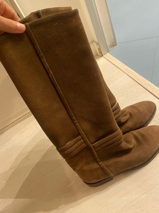 Stivali scamosciati donna marroni 39