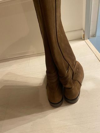 Stivali scamosciati donna marroni 39