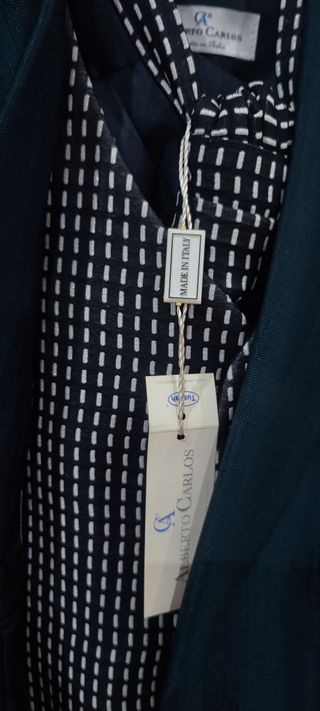 Traje Novio Italiano Exclusivo Verde Oscuro