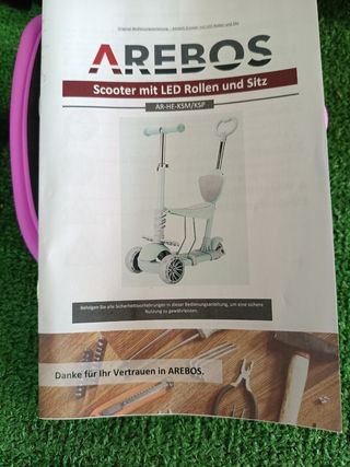 AREBOS Patinete Kick Scooter City Niños