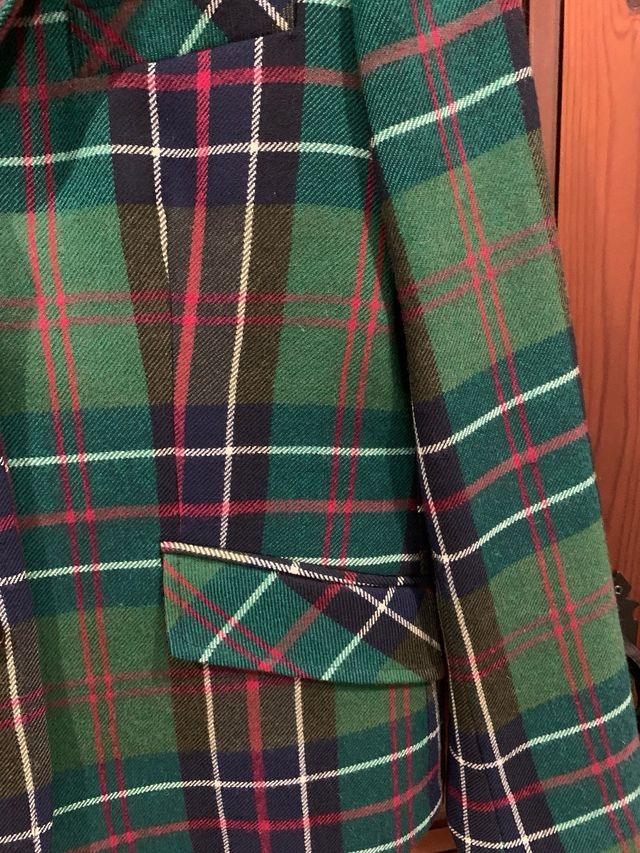 Americana Elena Moreno cuadros verde Talla 42