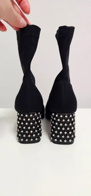 Botines negros de fiesta