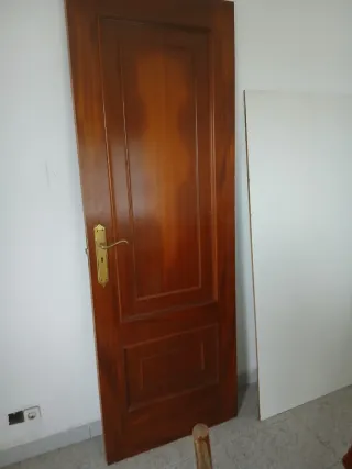 Puertas de madera con cristal
