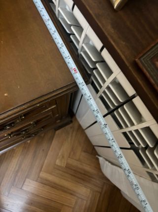 Mesita de noche madera antigua vintage