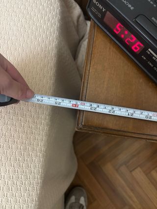 Mesita de noche madera antigua vintage