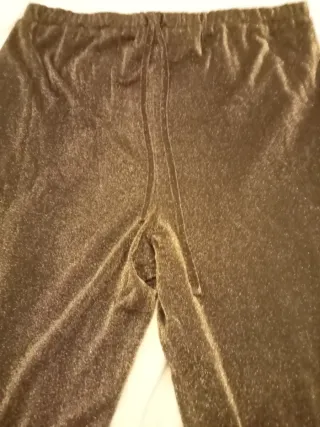 Pantalón fiesta mujer Talla 48 Dorado