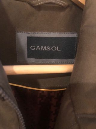 Cazadora Antelina Marrón Talla L