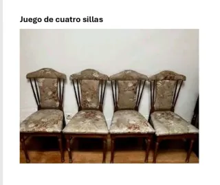 Ocasión Juego de 4 sillas de comedor