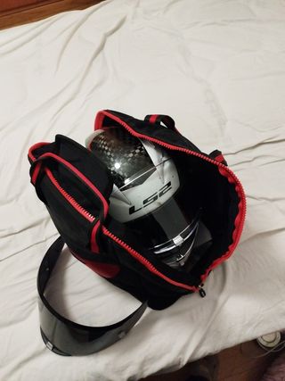 Casco moto LS2 carbono