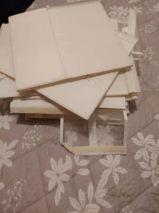 Cajas organizadoras de tela blancas